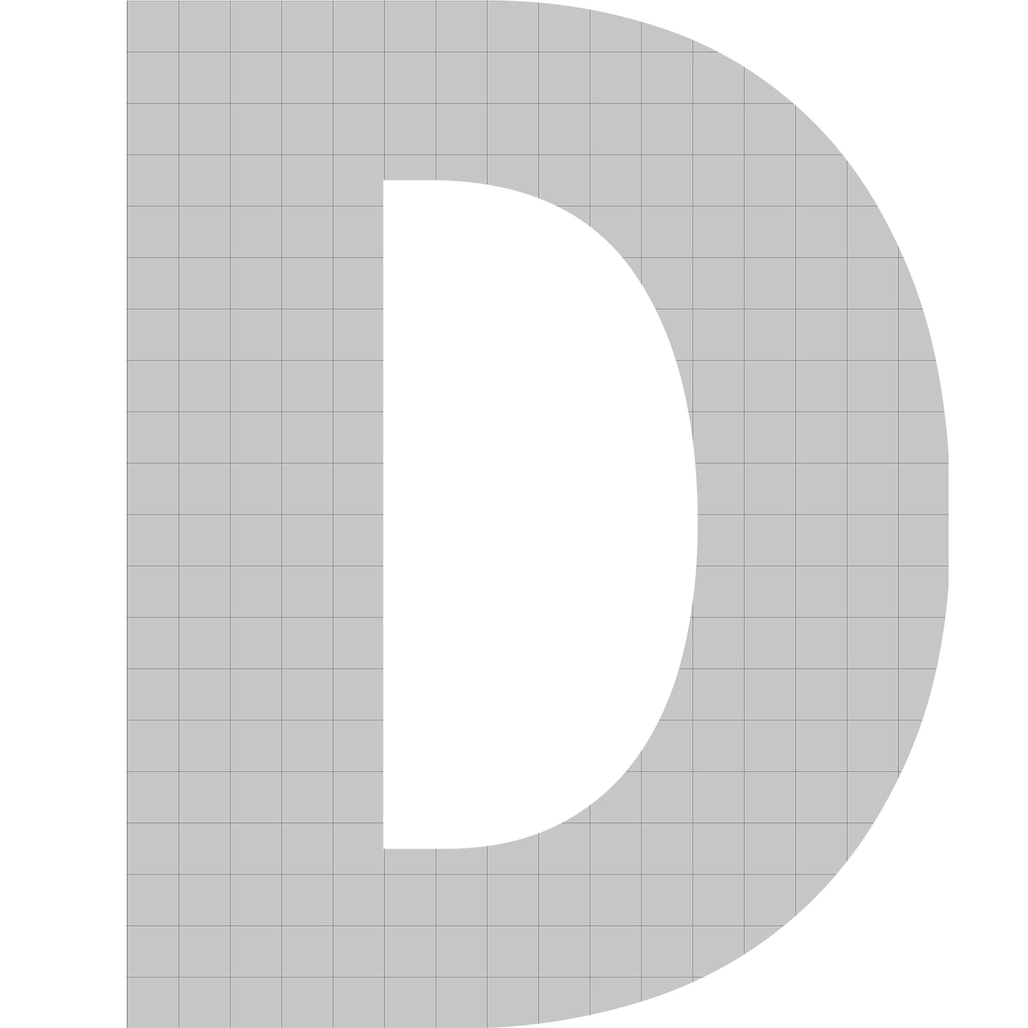 bellissa Buchstabengabione D 100x80x21 cm