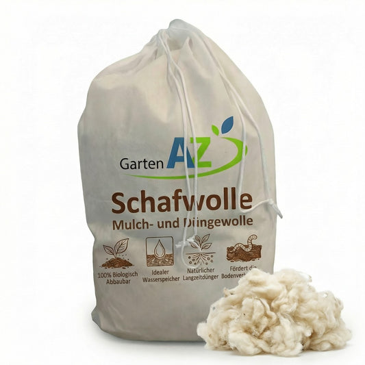 GartenAZ Düngewolle 1kg aus Schafwolle – Langzeitdünger & Mulch