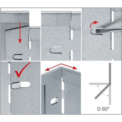 GartenAZ Metall Rasenkante verzinkt 103x20 cm, Nutzlänge 100 cm