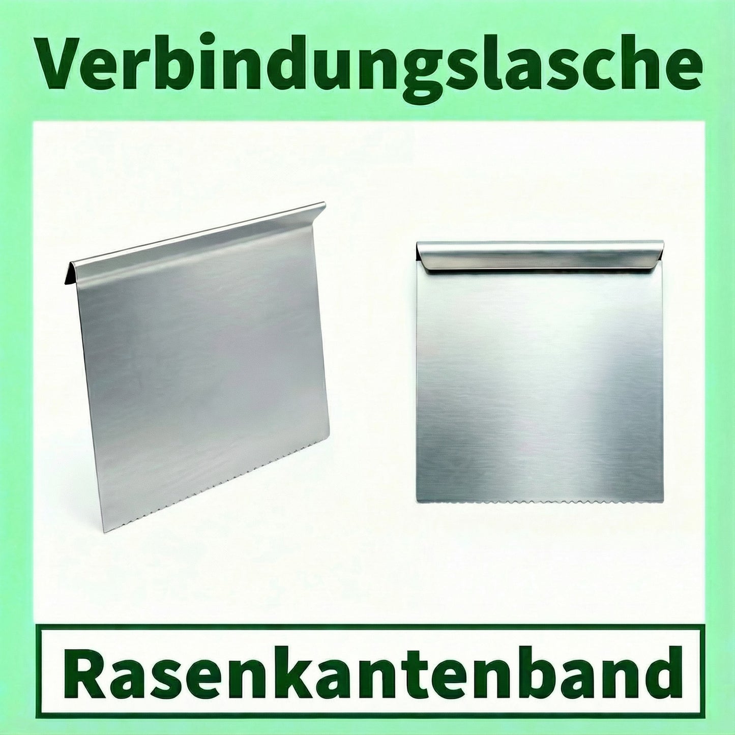 GartenAZ Verbinder für Rasenkantenband Galvalume Alu-Zink - Höhe: 25 - ID: 68829858169206