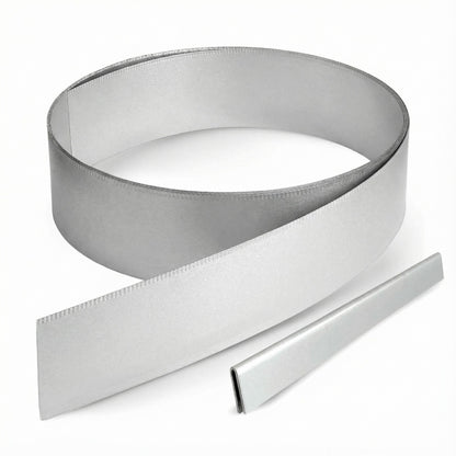 Rasenkantenband aus Galvalume Alu-Zink – 15 cm hoch, Länge 5 m, 1 mm stark – GartenAZ inklusive Einschlaghilfe - ID: 68725280801142