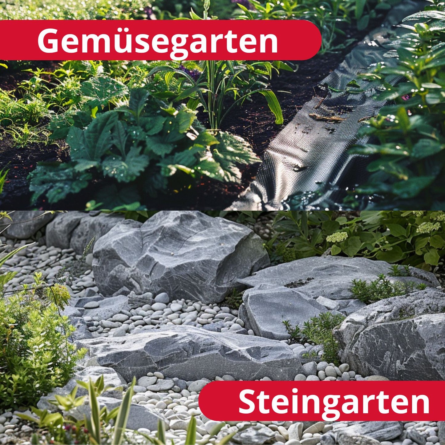 bellissa Unkraut-Stopp Vlies Comfort 0,91x10 m Rindenmulch-/Kies/-Splittunterlage 90g/m², a