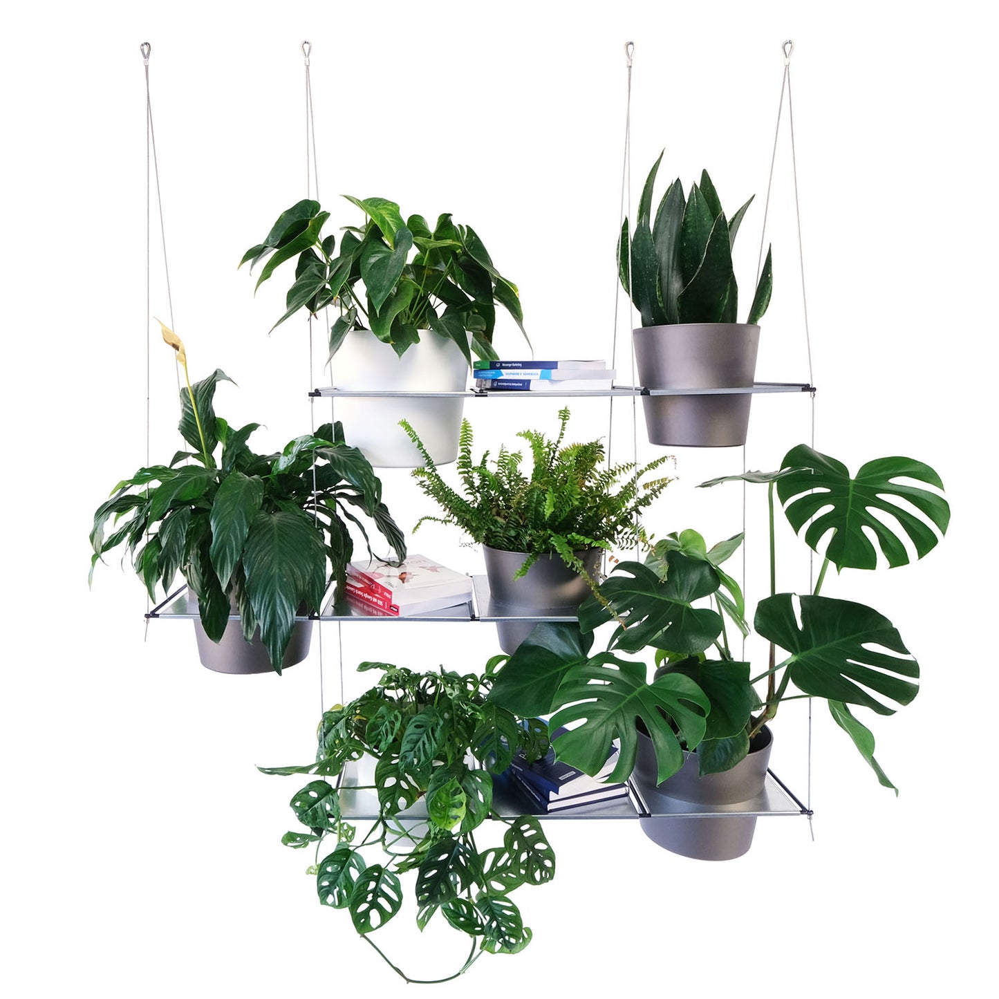 bellissa FILO Hängegarten Komplettset 3 - Hängeregal - Schweberegal