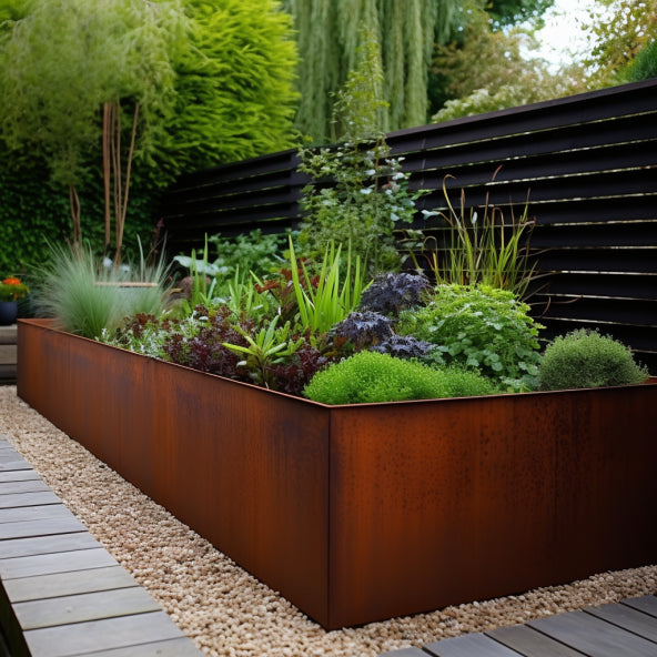 bellissa corten Hochbeet Pannello 116x44x50 cm