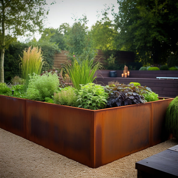 bellissa corten Hochbeet Pannello 116x44x50 cm