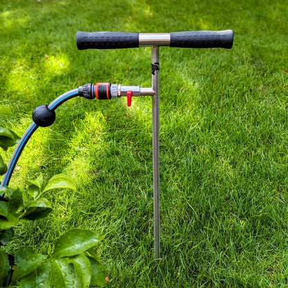 GartenAZ Bodenlanze versenkbar - unterirdische Rasenbewässerung mit Gardena Anschluss - Rasenbewasserung
