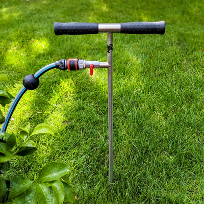 GartenAZ Bodenlanze versenkbar - unterirdische Rasenbewässerung mit Gardena Anschluss - Rasenbewasserung