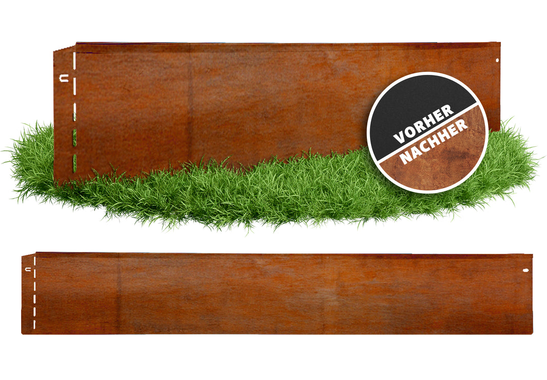 35+ Rasenkanten Aus Cortenstahl, Die innogard rasenkantenband corten