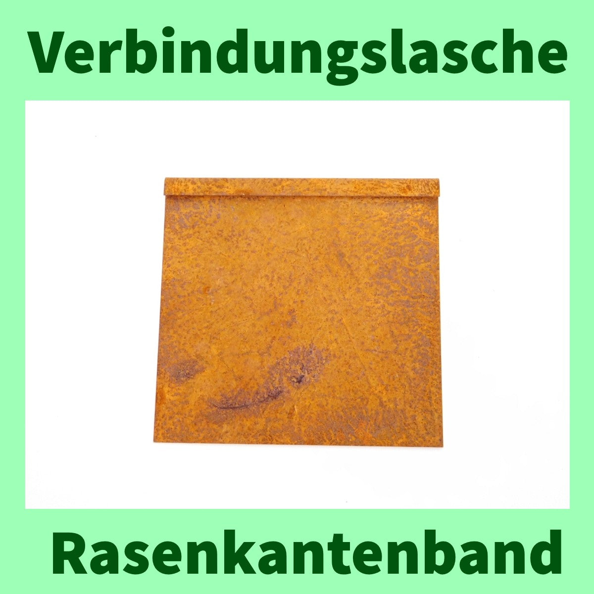 Verbinder für Rasenkantenband Corten - Höhe: 15 cm