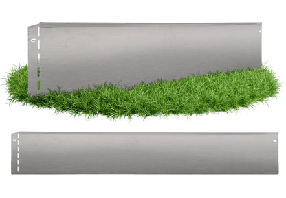 GartenAZ Metall Rasenkante verzinkt 103x13 cm, Nutzlänge 100 cm - 5501 - Rasenkante 24