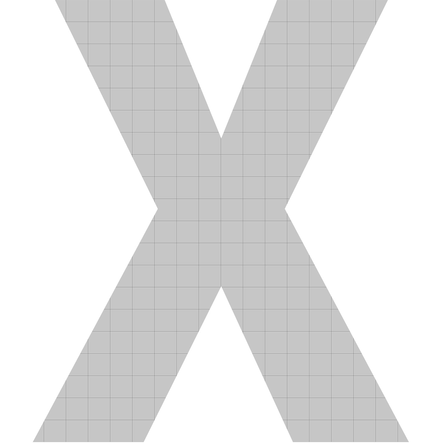 bellissa Buchstabengabione X 100x85x21 cm - 97406 - Rasenkante 24