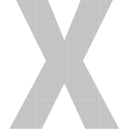 bellissa Buchstabengabione X 100x85x21 cm - 97406 - Rasenkante 24